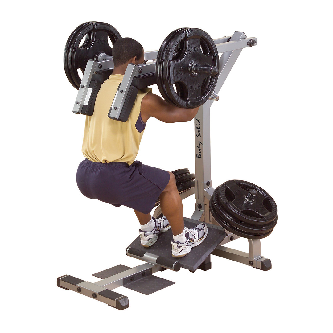 Body Solid Plate Loaded Leverage Squat Calf Raise Machine