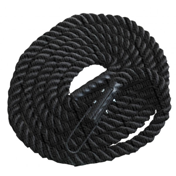 Battle Rope 30 FT X In – Black Poly Dacron Titan Fitness, 46% OFF