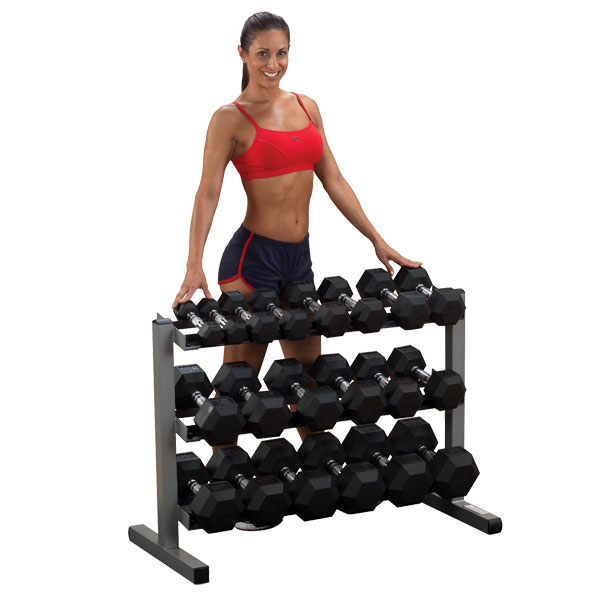 Body Solid 40" Wide 3-Tier Dumbbell Rack