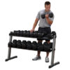 Body Solid 62" Wide 2-Tier Dumbbell Rack